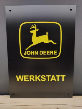 John Deere Werkstattschild 42 x 30 cm